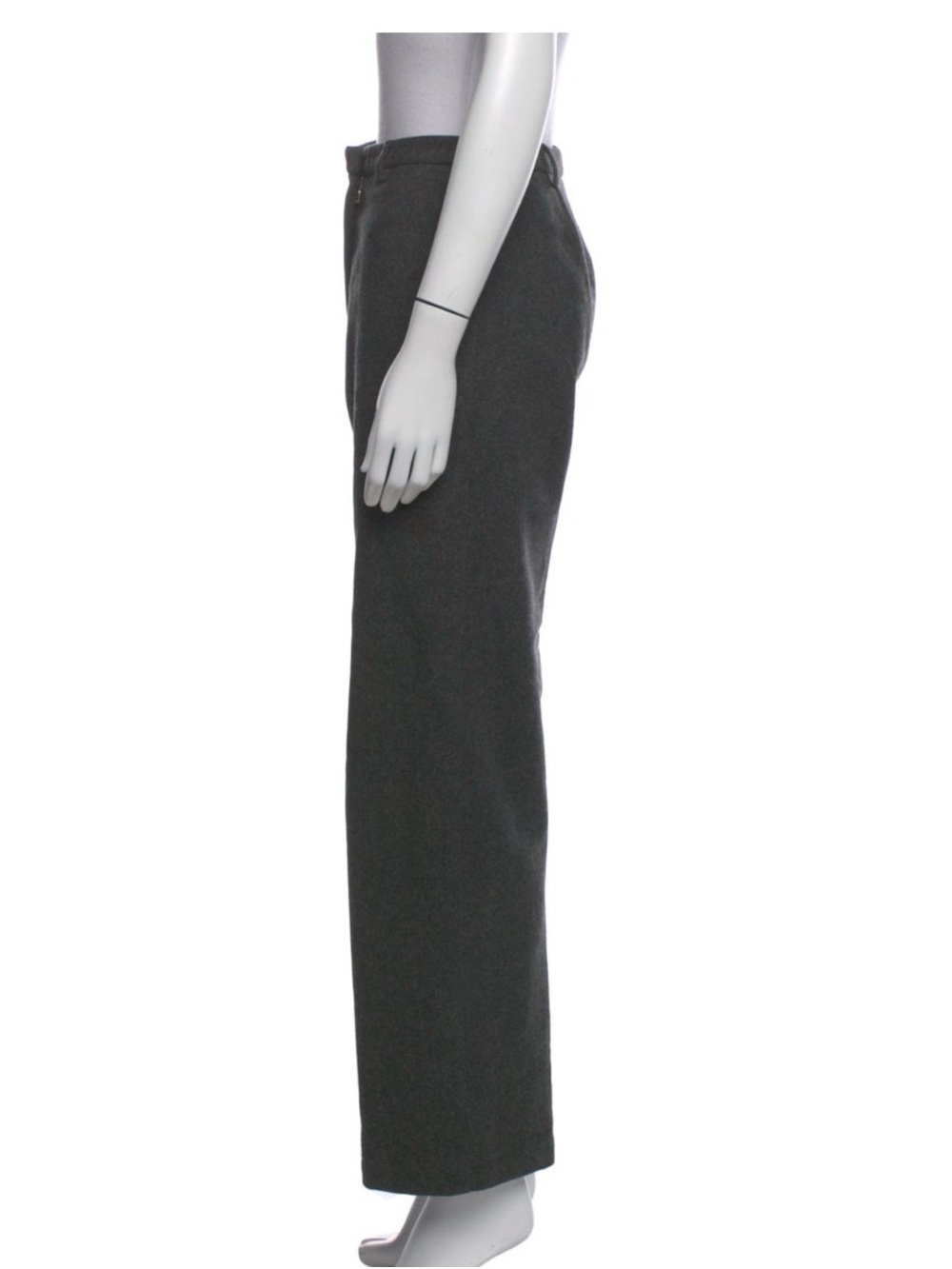 Vintage Prada Sport Virgin Wool Wide Leg Pants Grey IT 40 US 4 🟫 - Picture 3 of 4
